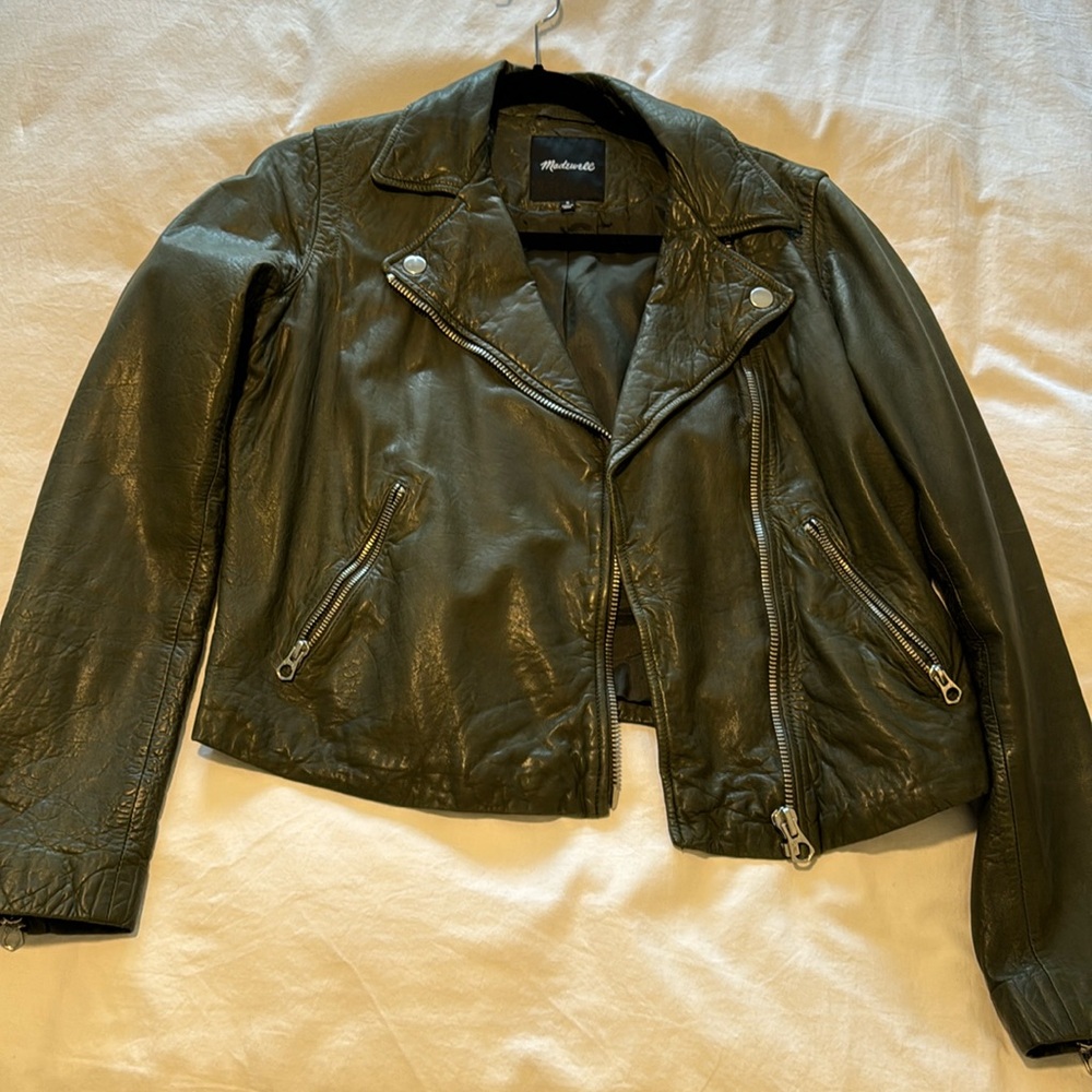 Madewell The Washed Leather Motorcycle Jacket